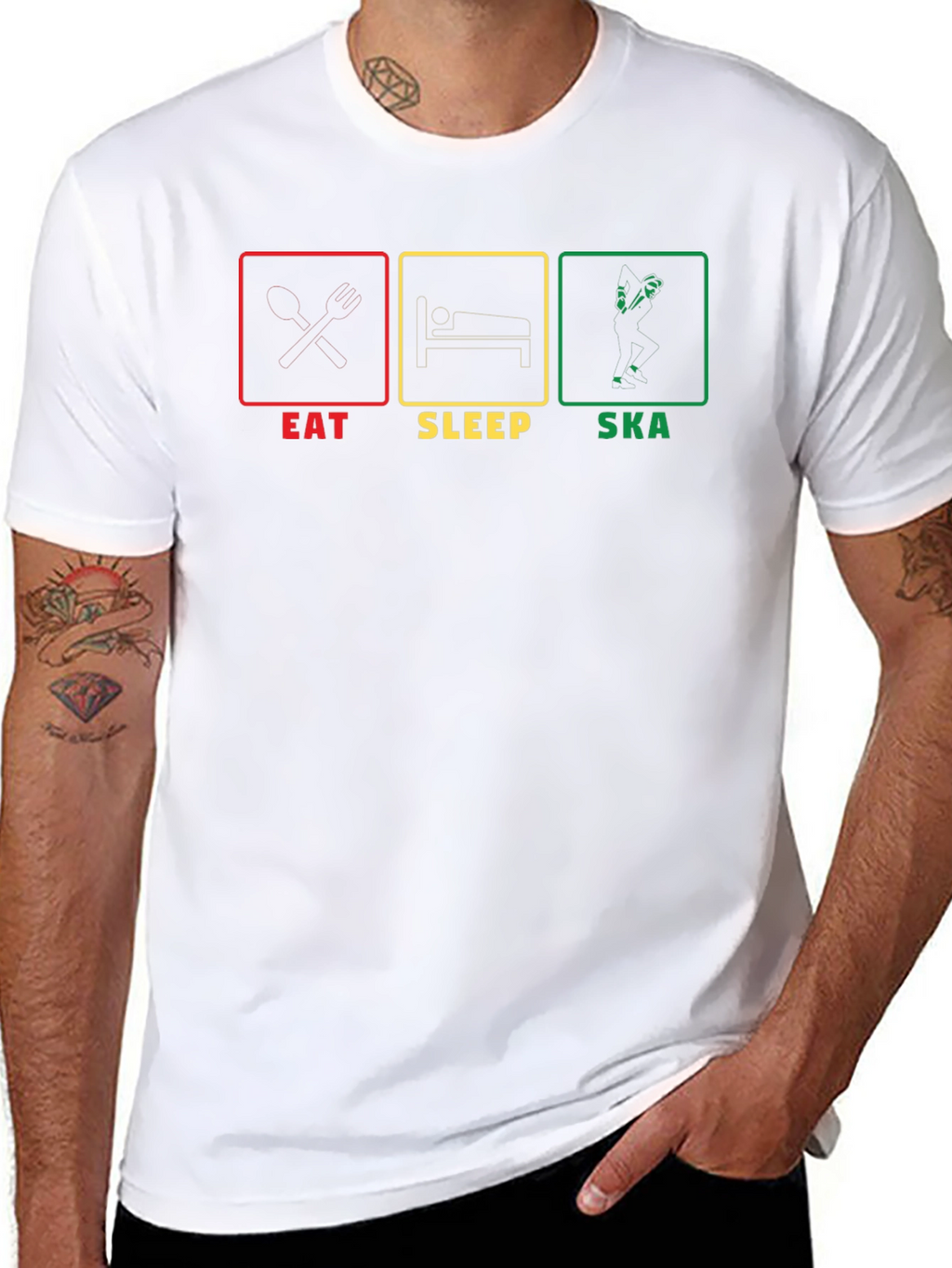 Eat Sleep Ska Graphic T-Shirt