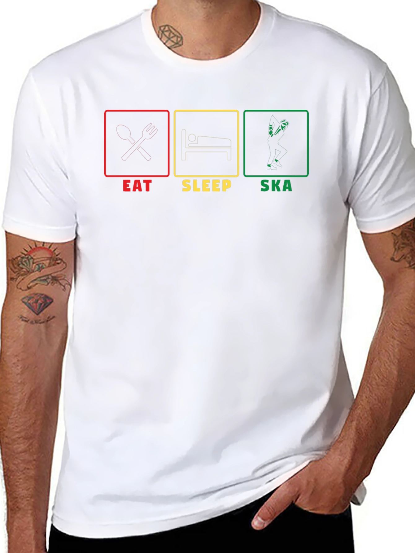 Eat Sleep Ska Graphic T-Shirt