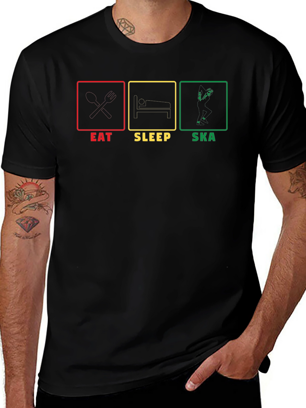 Eat Sleep Ska Graphic T-Shirt