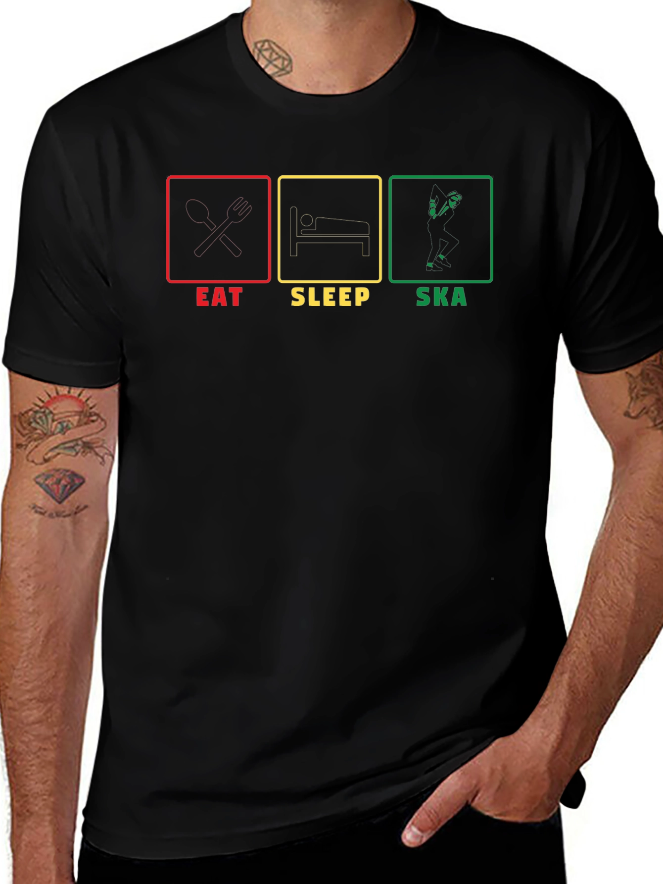 Eat Sleep Ska Graphic T-Shirt