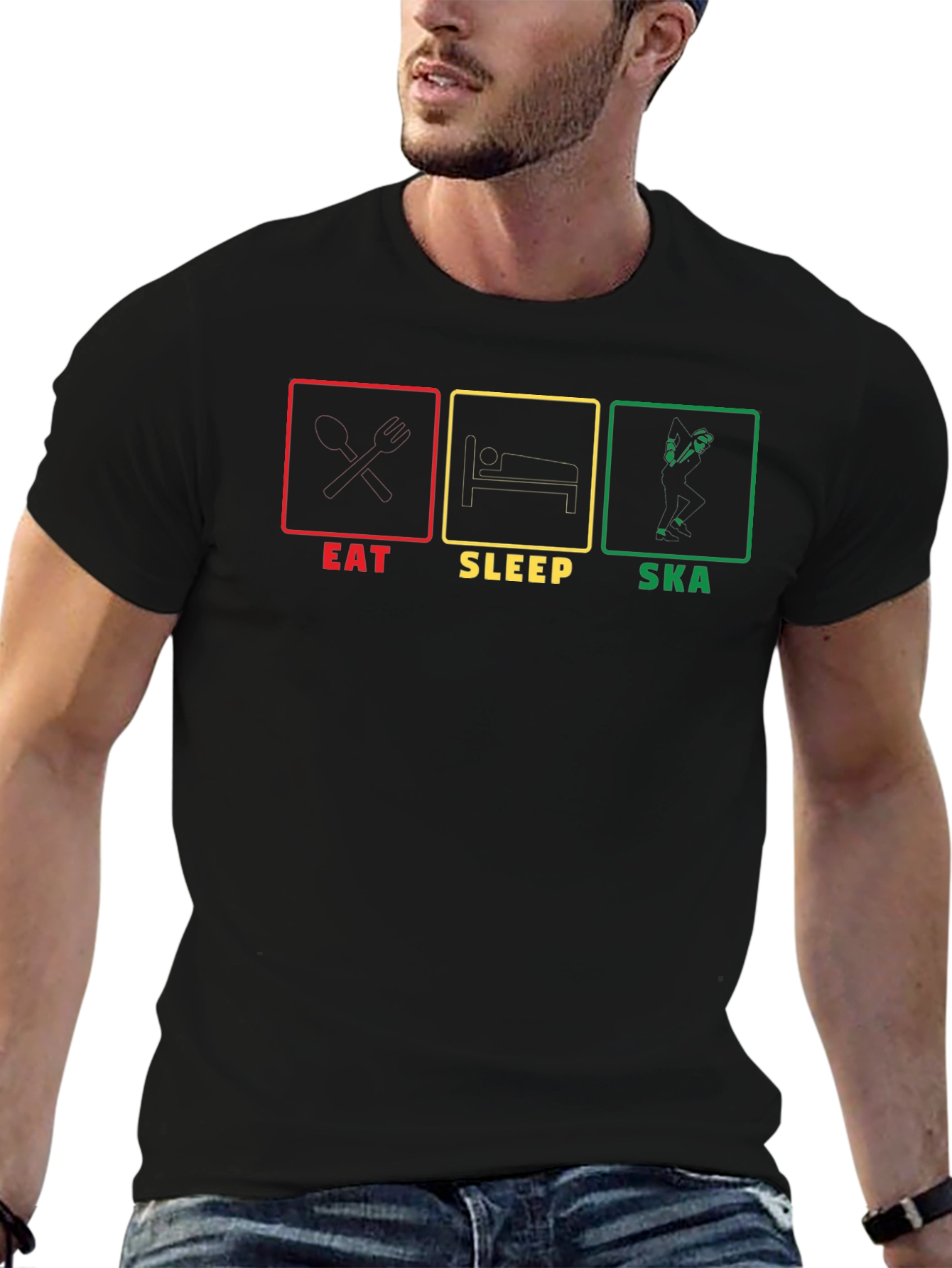 Eat Sleep Ska Graphic T-Shirt