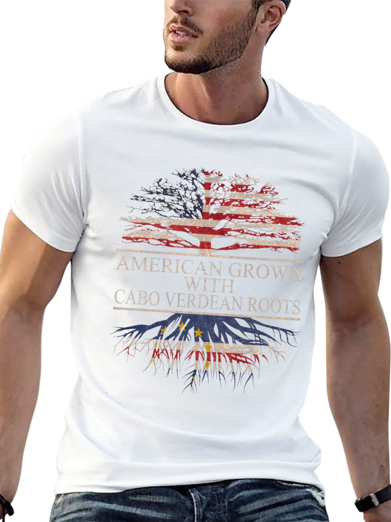 American Grown with Cabo Verdean Roots T-Shirt