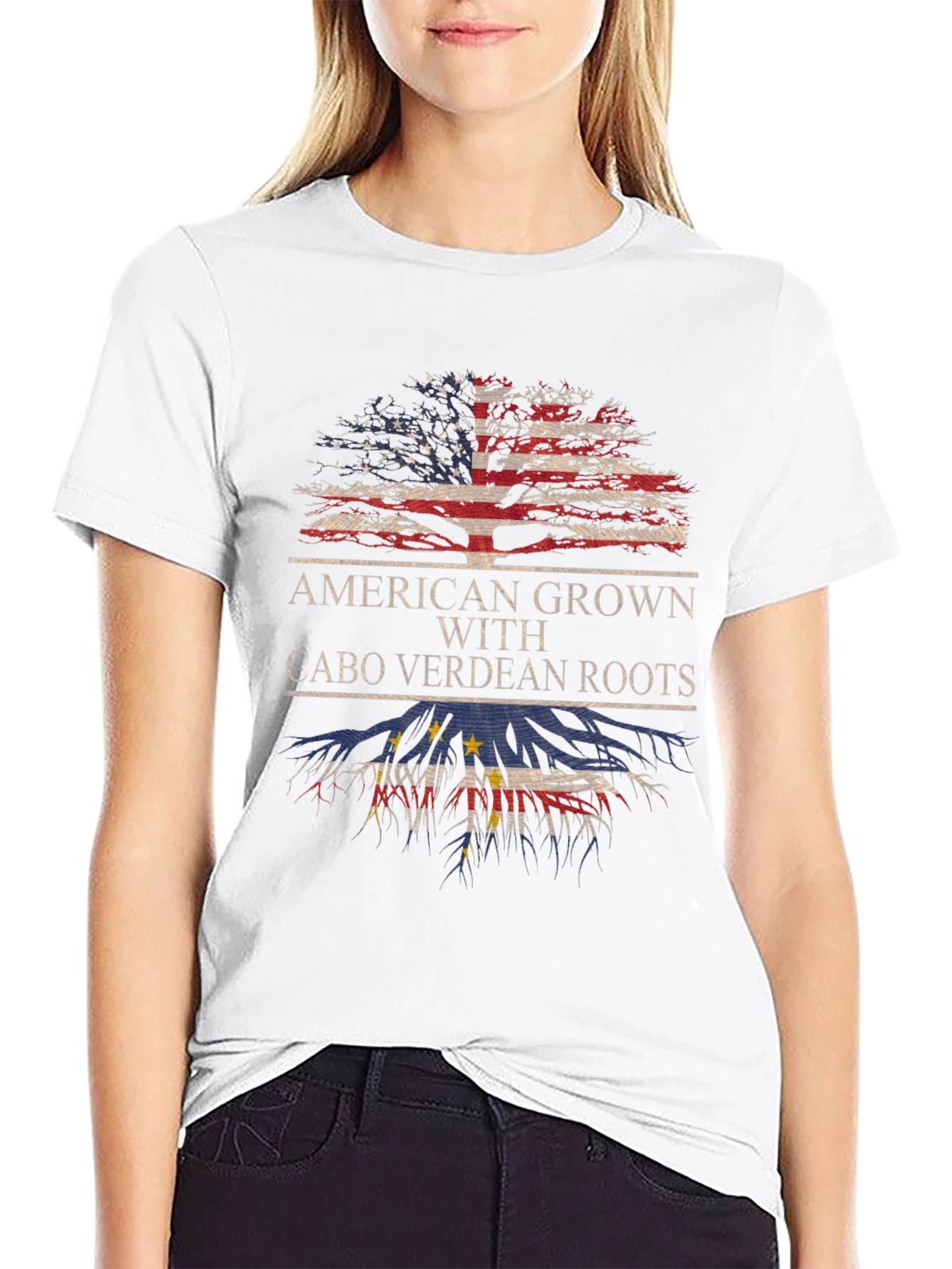 American Grown with Cabo Verdean Roots T-Shirt