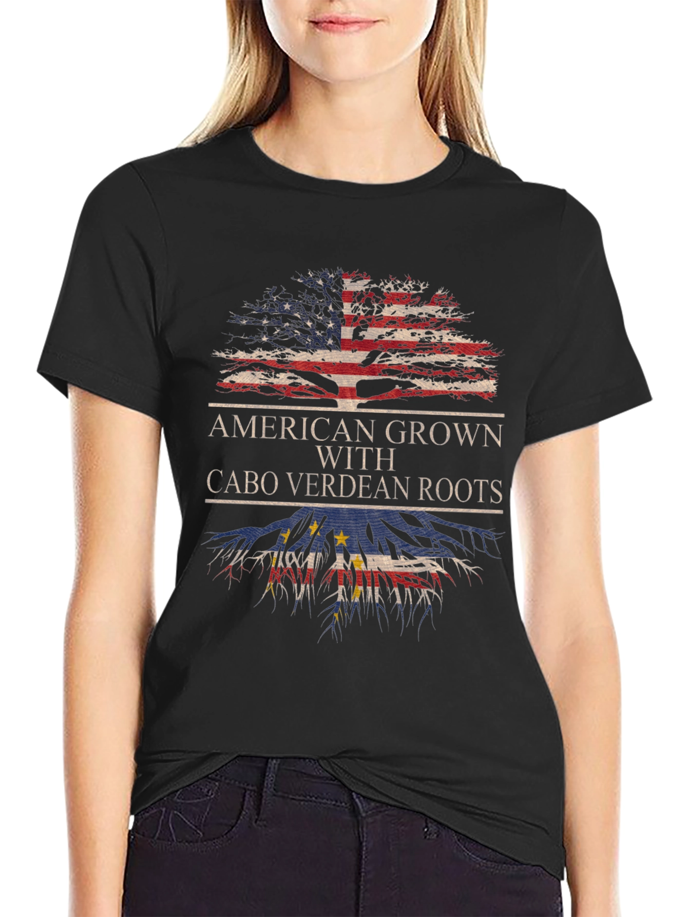 American Grown with Cabo Verdean Roots T-Shirt
