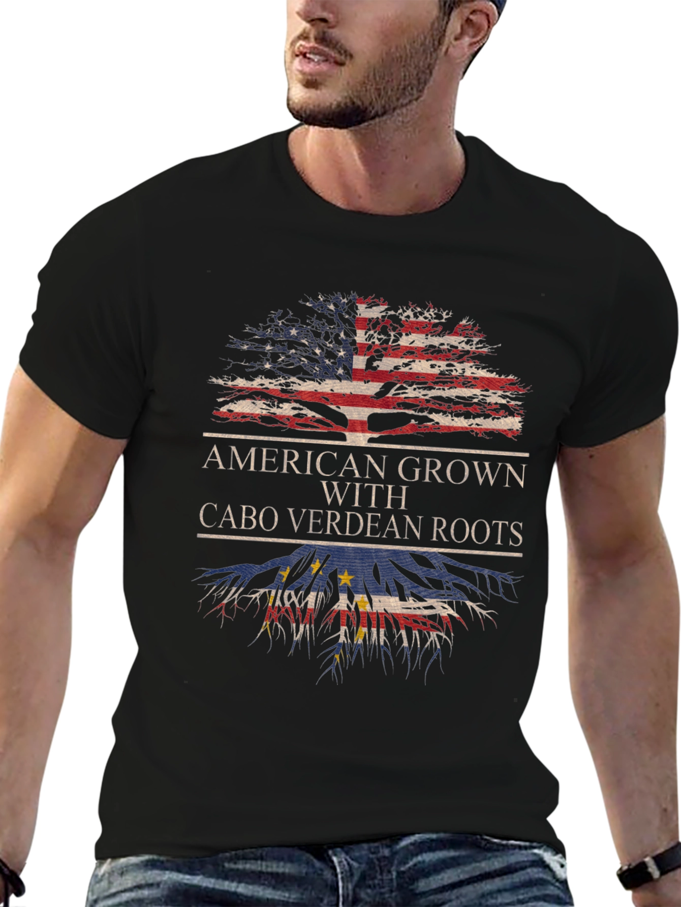 American Grown with Cabo Verdean Roots T-Shirt