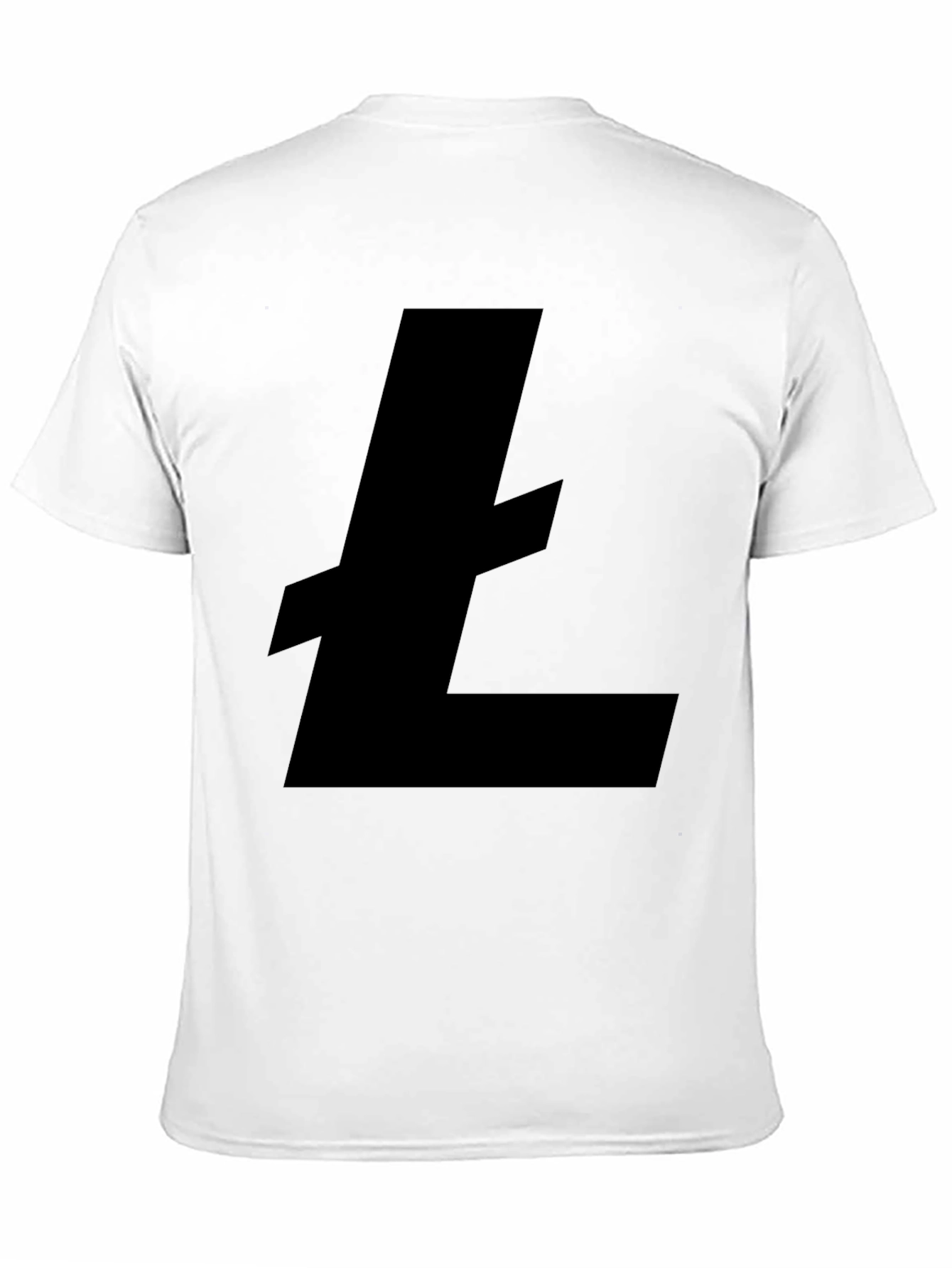 Black Litecoin Logo T-Shirt