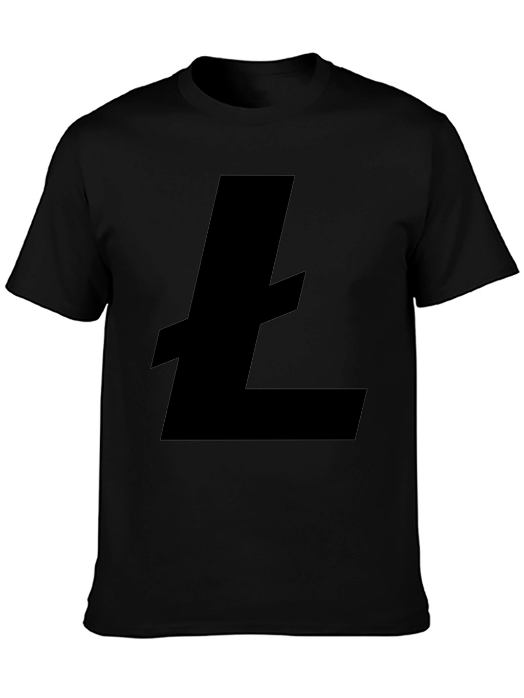 Black Litecoin Logo T-Shirt