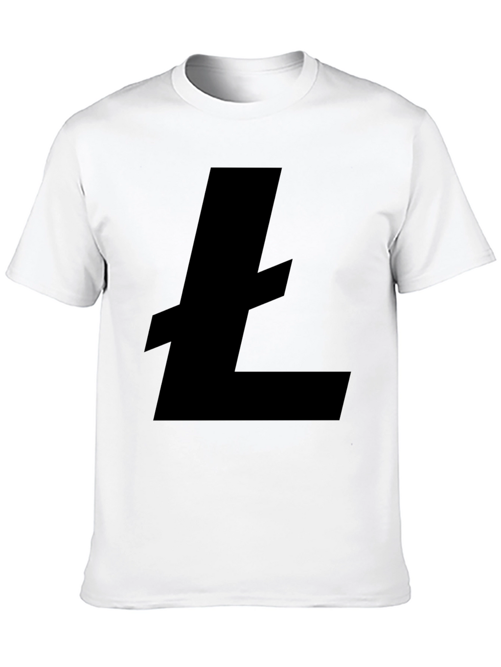 Black Litecoin Logo T-Shirt