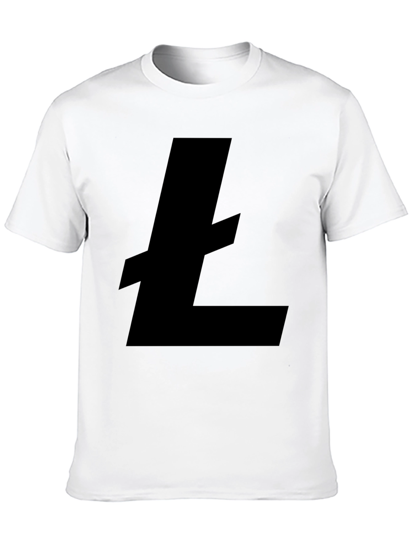 Black Litecoin Logo T-Shirt