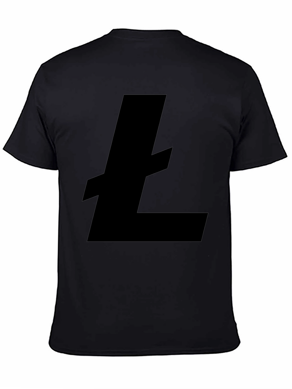 Black Litecoin Logo T-Shirt