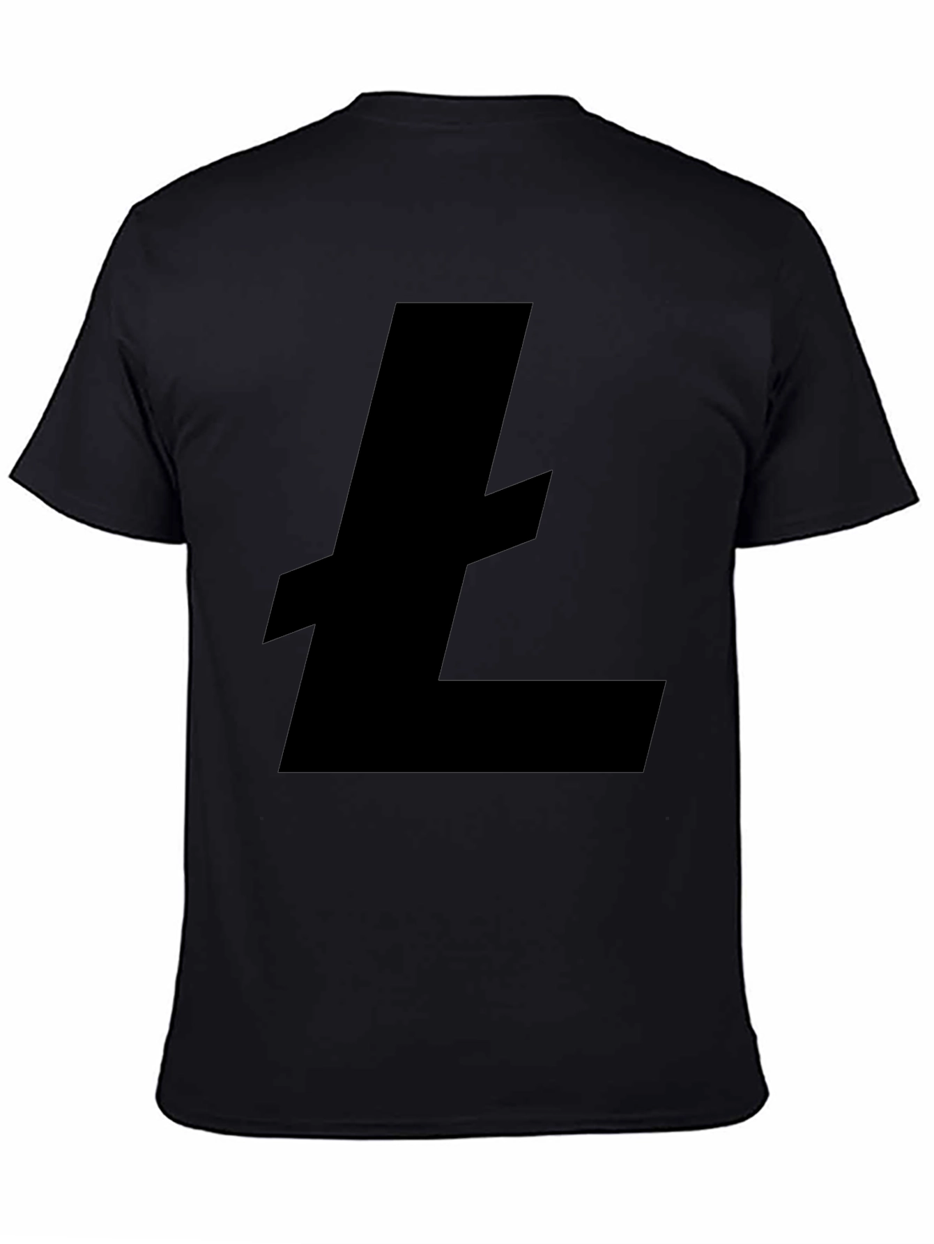 Black Litecoin Logo T-Shirt