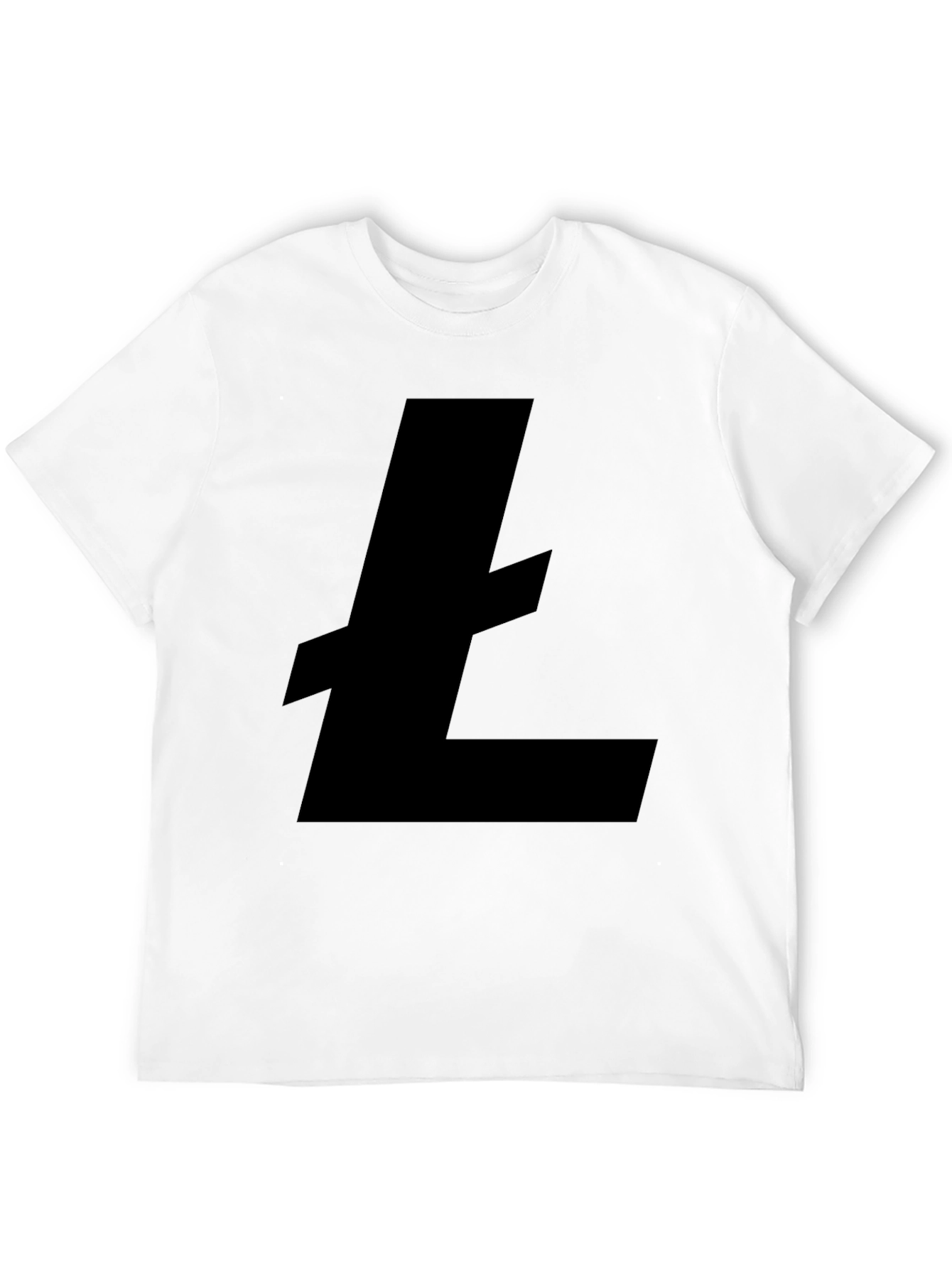 Black Litecoin Logo T-Shirt