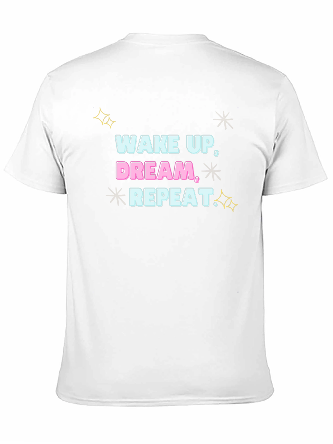 Wake Up Dream Repeat Graphic Tee - Black