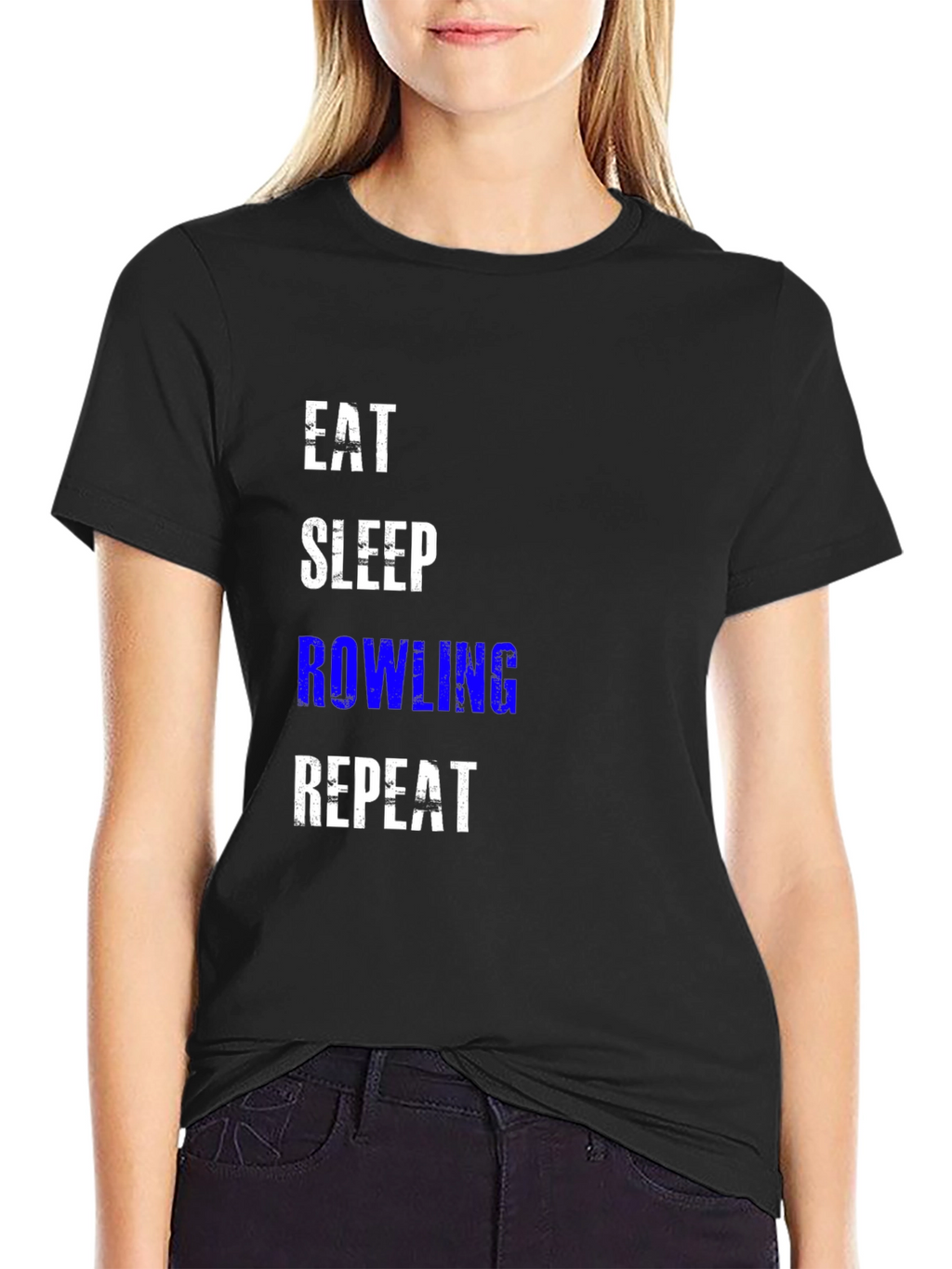 Eat Sleep Rowling Repeat Graphic Tee