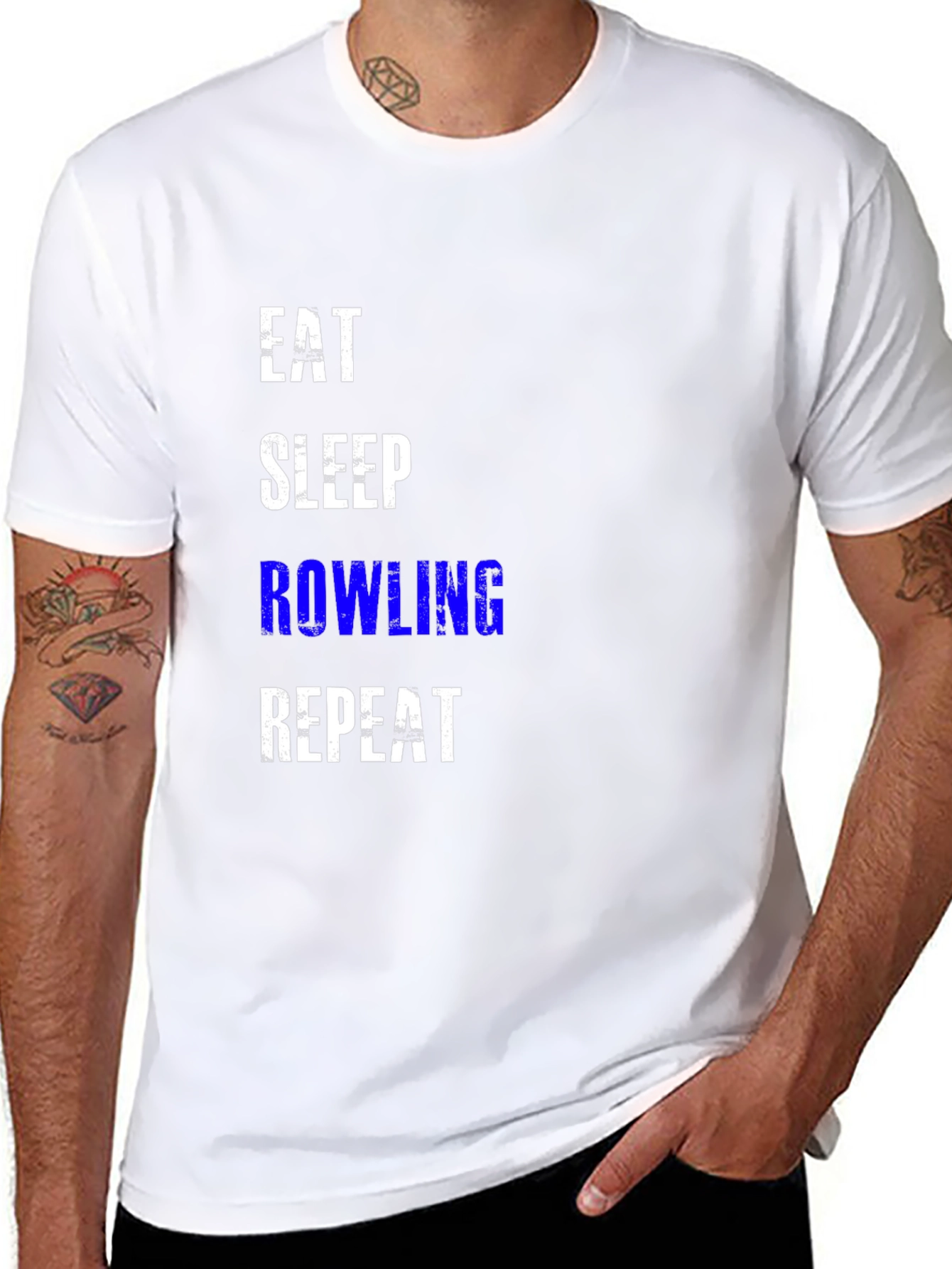 Eat Sleep Rowling Repeat Graphic Tee