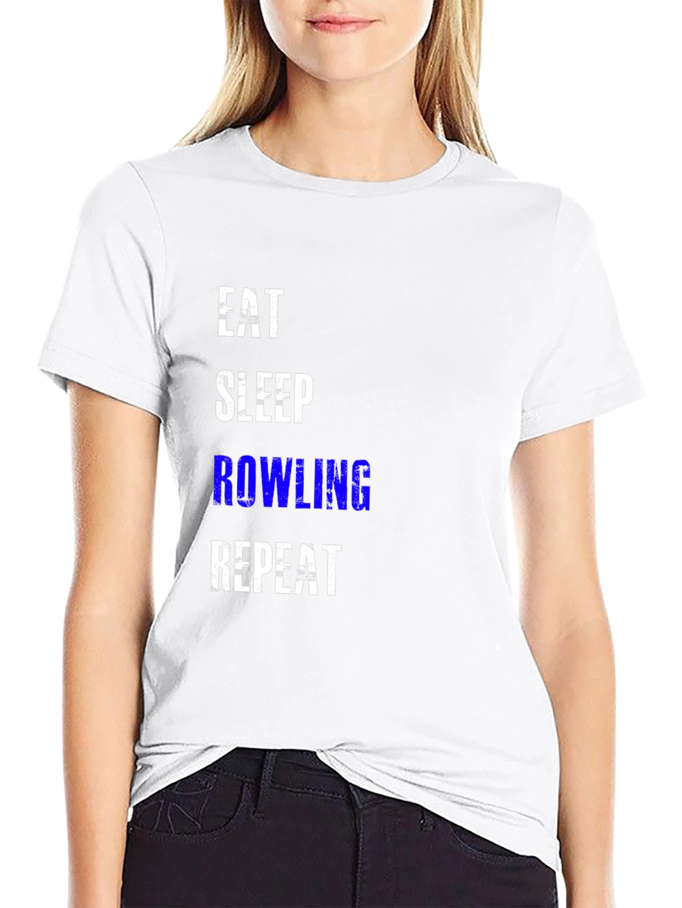 Eat Sleep Rowling Repeat Graphic Tee