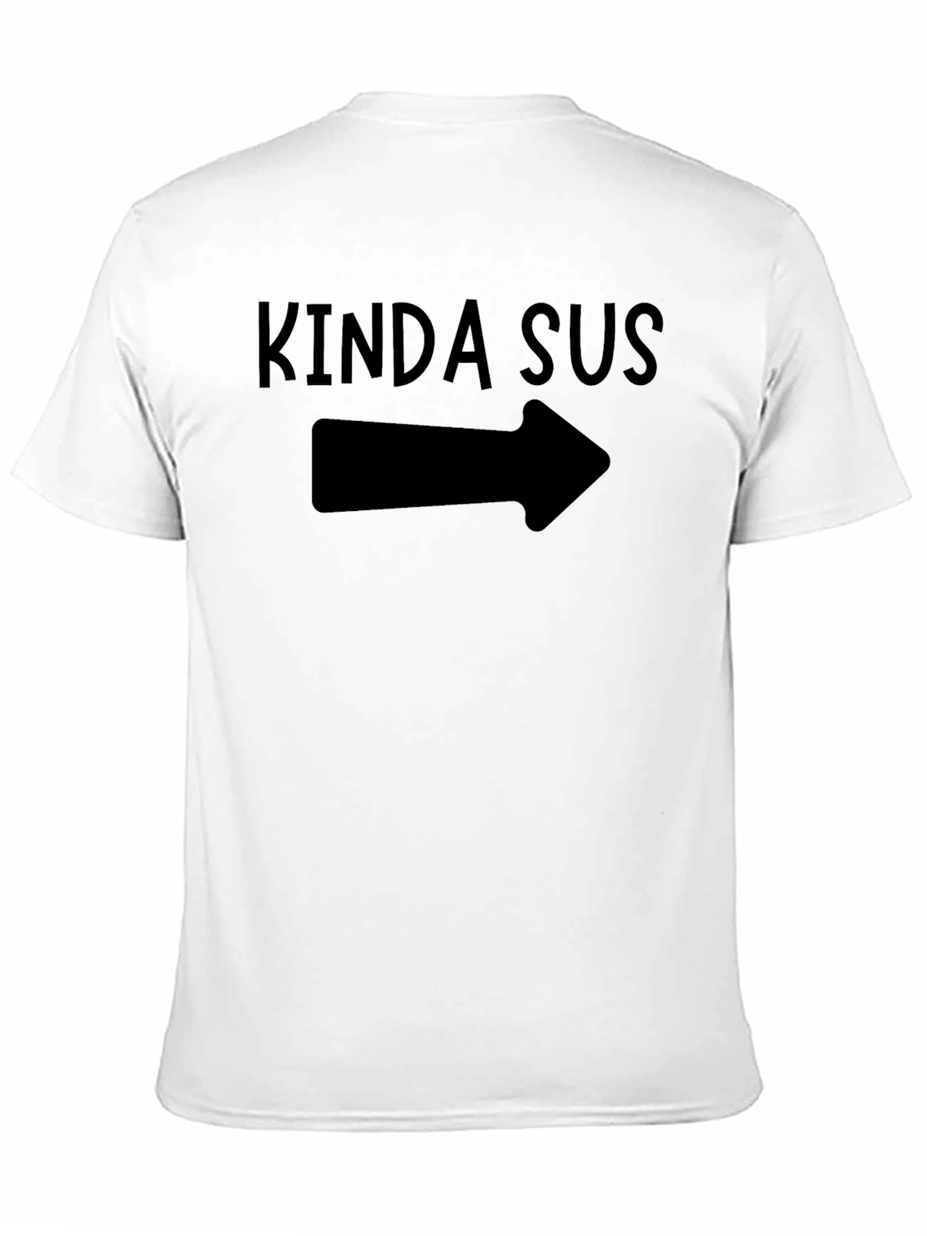Kinda Sus Graphic Tee - Trendy Arrow Design