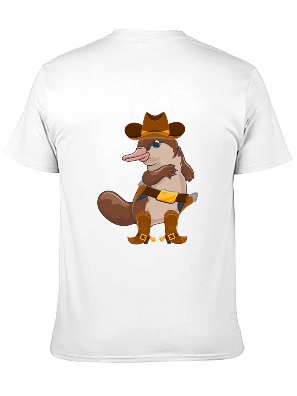 Cartoon Platypus Cowboy T-Shirt