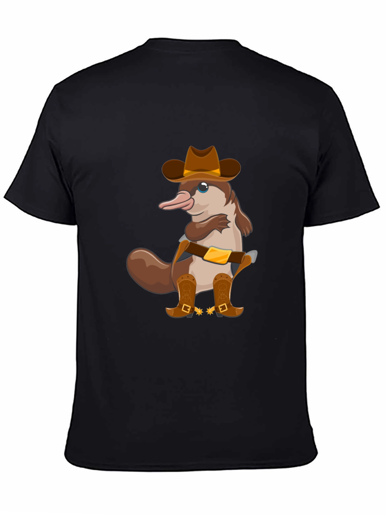 Cartoon Platypus Cowboy T-Shirt
