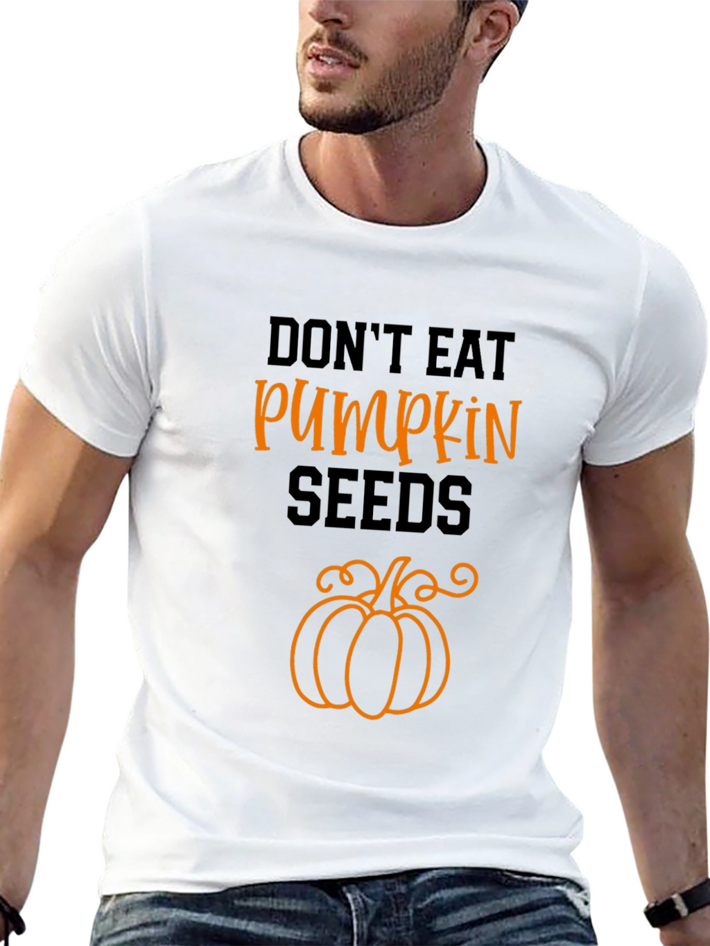 Dont Eat Pumpkin Seeds Black Graphic Tee