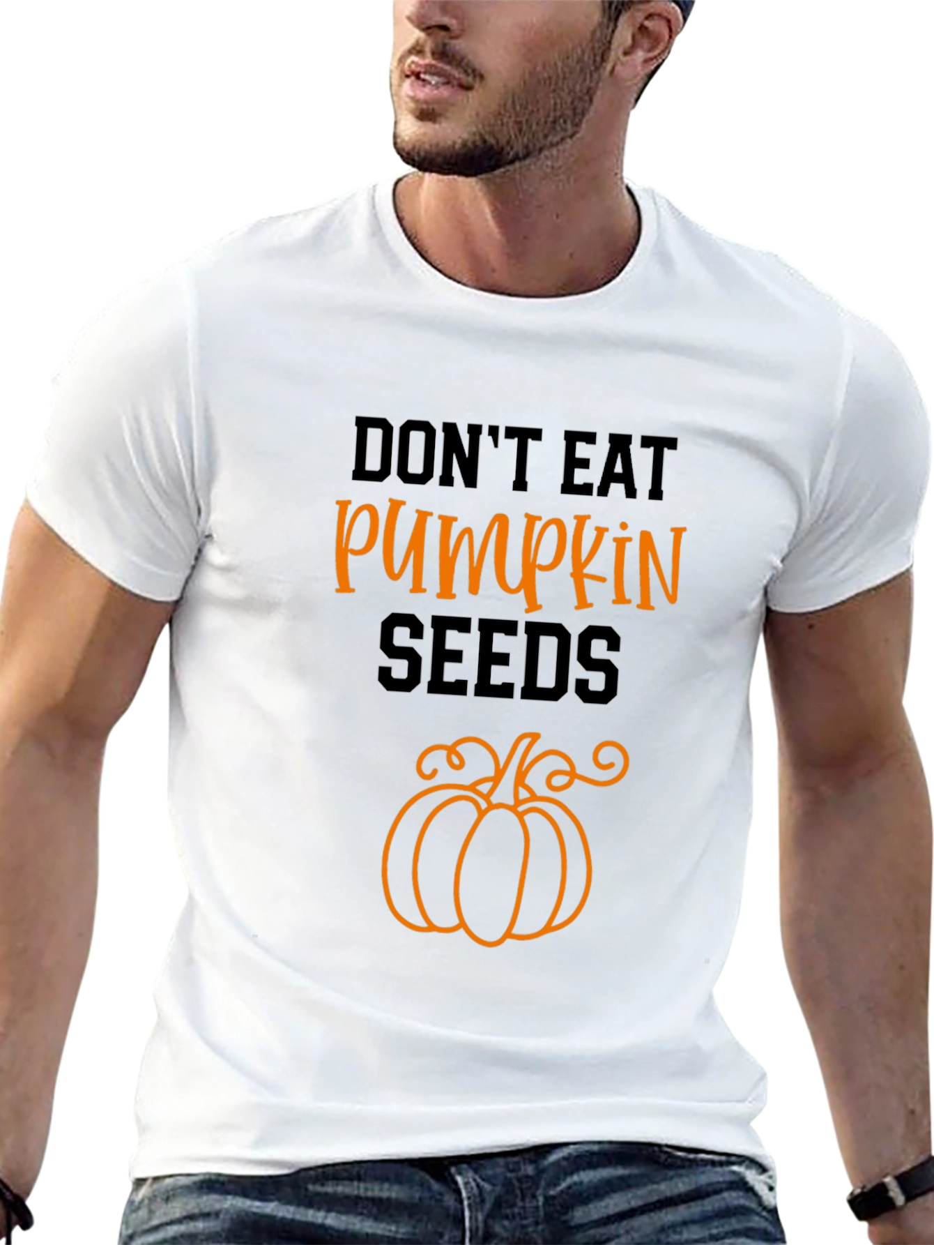 Dont Eat Pumpkin Seeds Black Graphic Tee