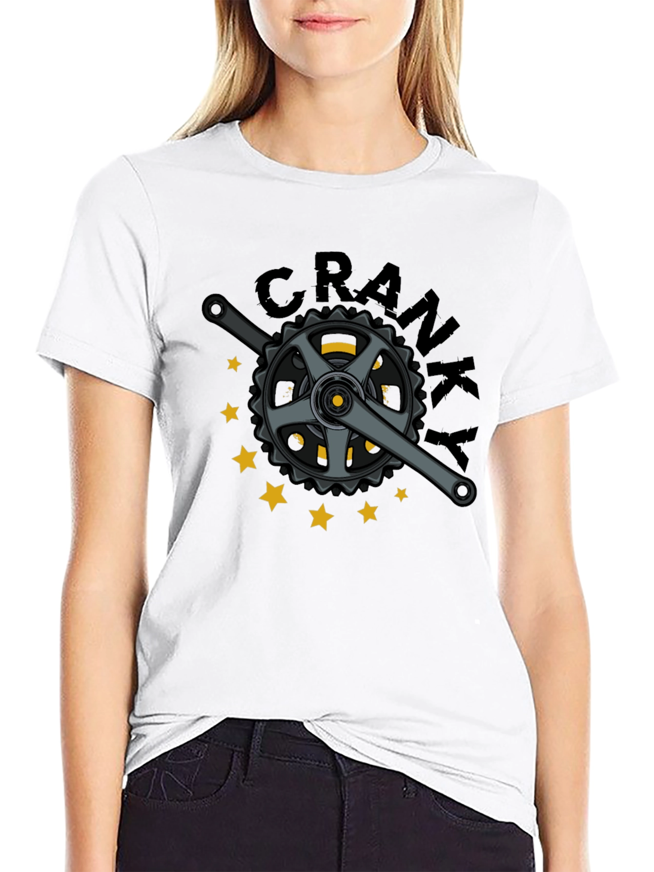 Cranky Bike T-Shirt - Unique Cyclist Design