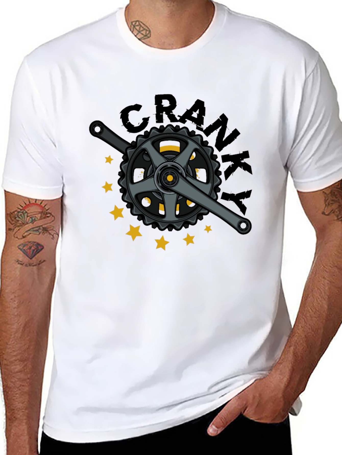 Cranky Bike T-Shirt - Unique Cyclist Design