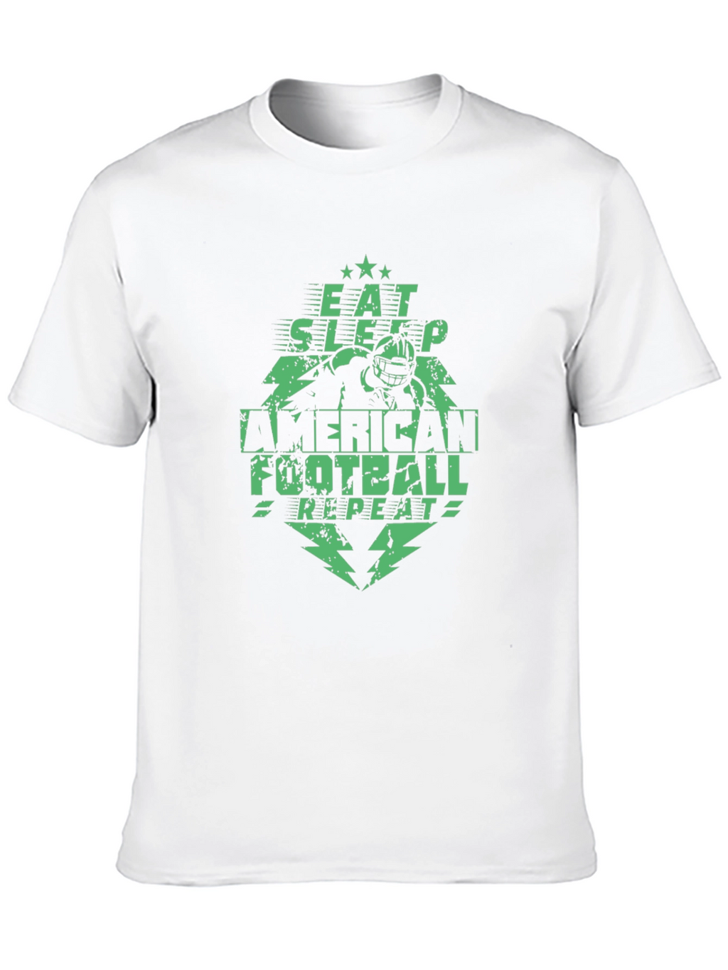 Eat Sleep Football Repeat Graphic Tee