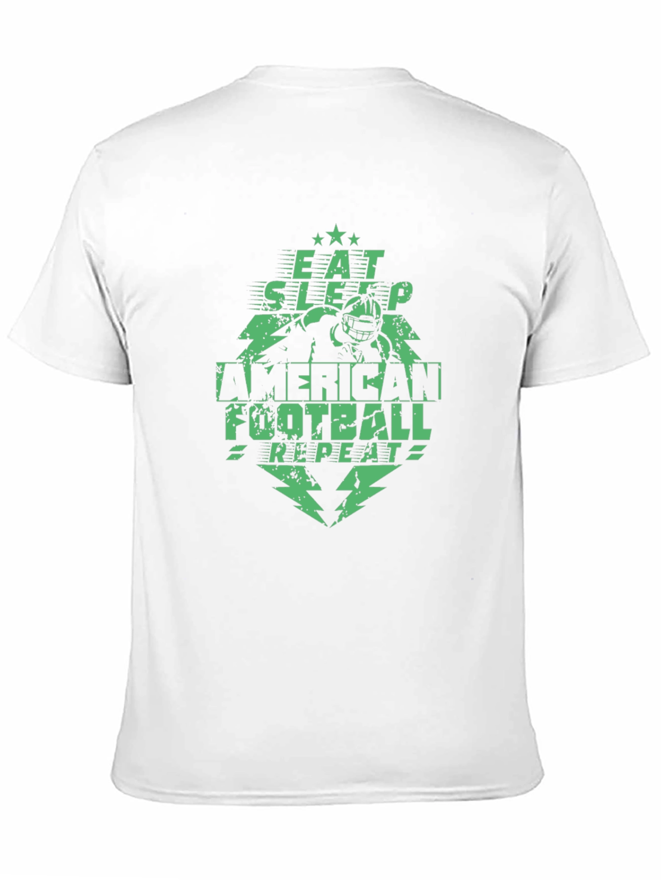Eat Sleep Football Repeat Graphic Tee