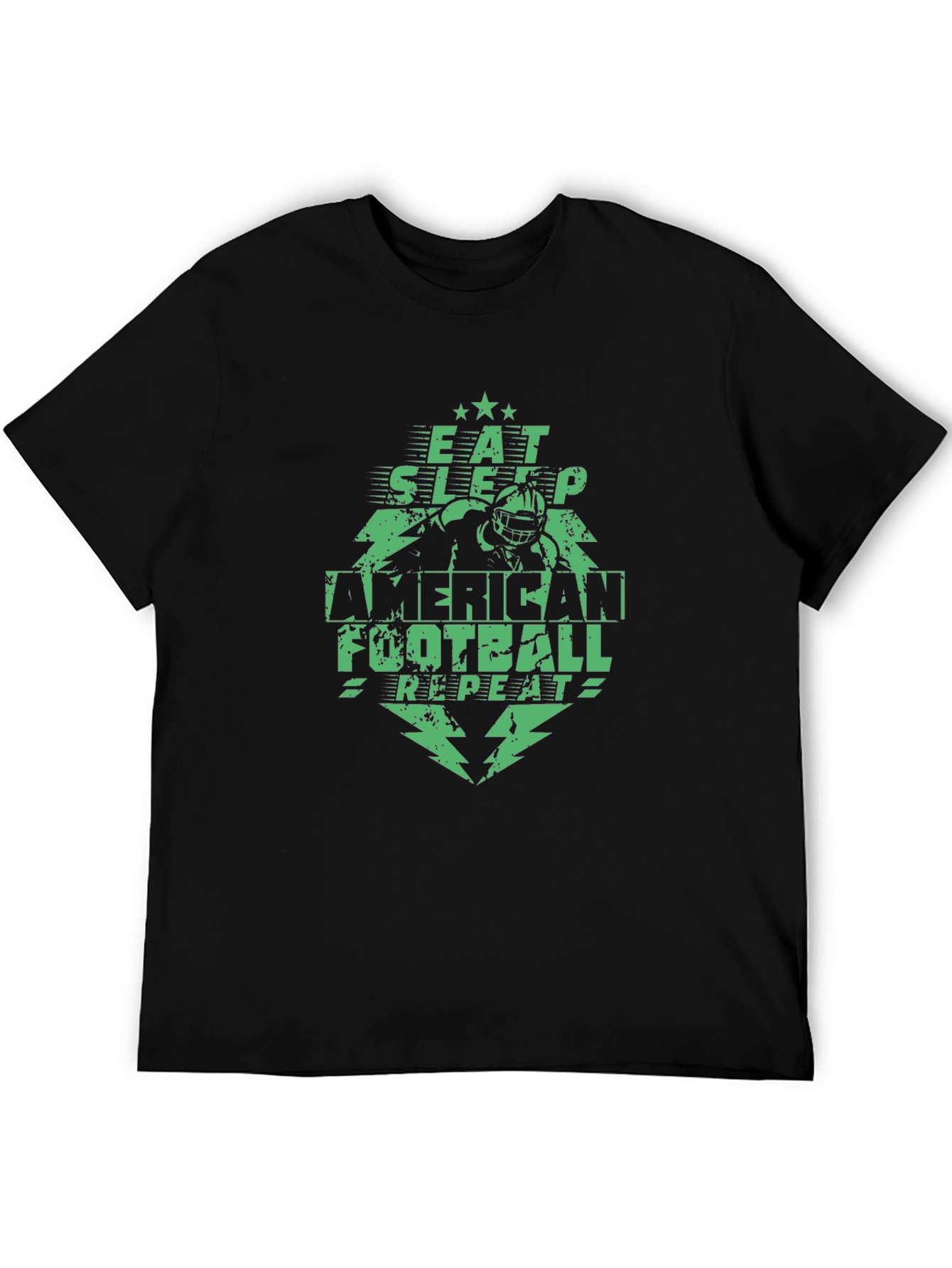 Eat Sleep Football Repeat Graphic Tee