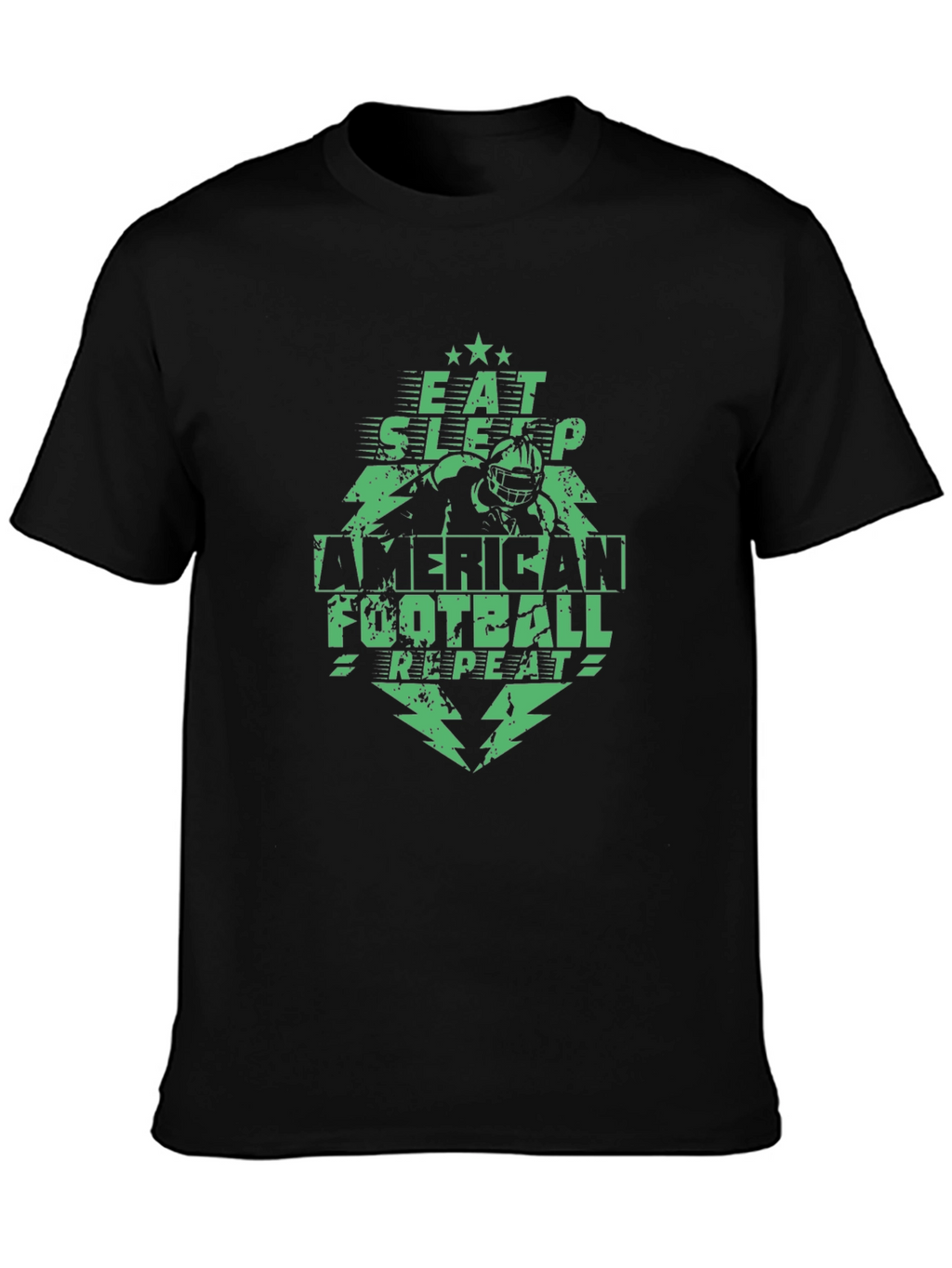 Eat Sleep Football Repeat Graphic Tee