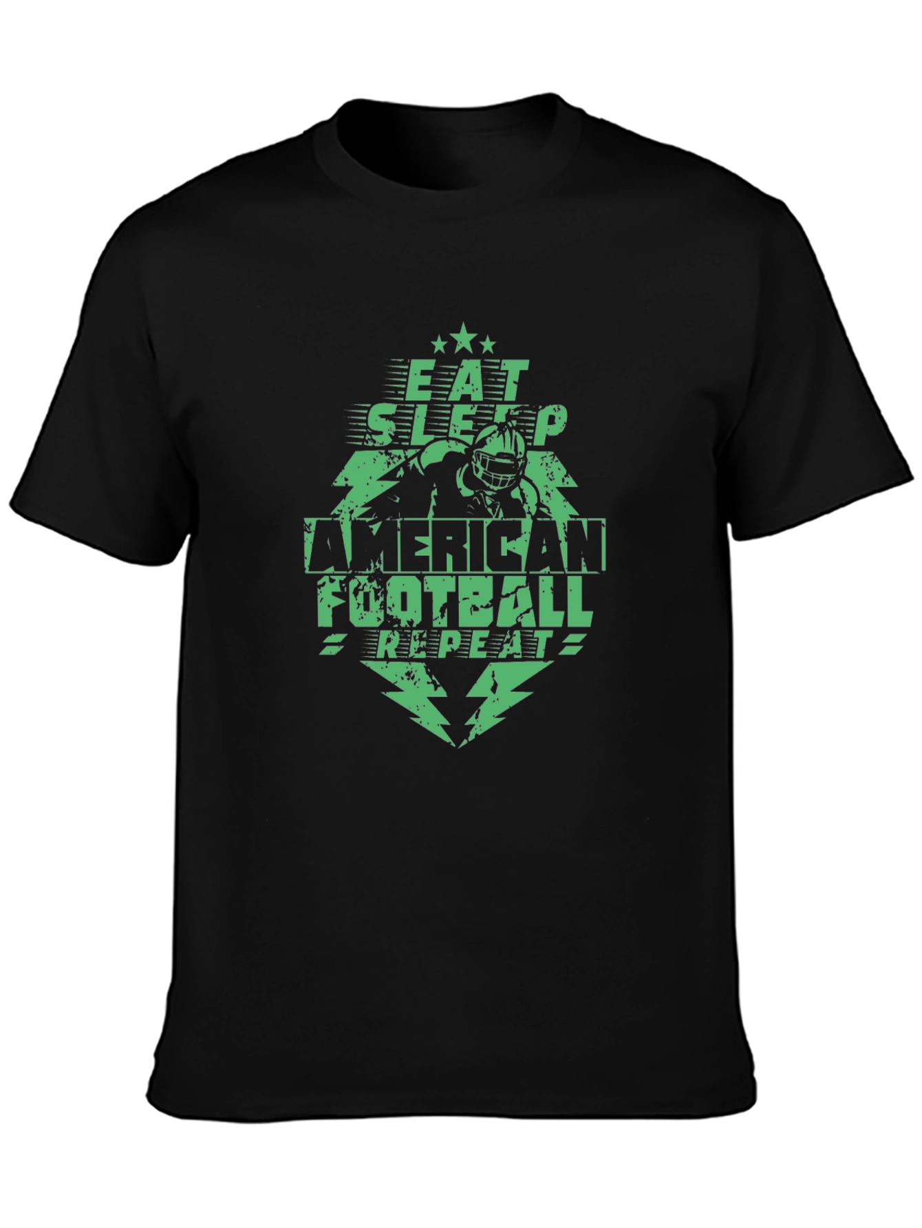 Eat Sleep Football Repeat Graphic Tee