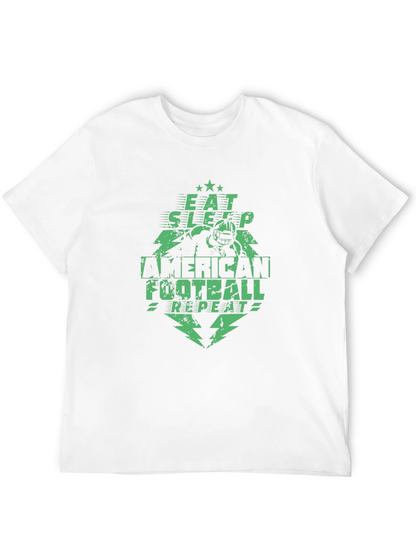 Eat Sleep Football Repeat Graphic Tee