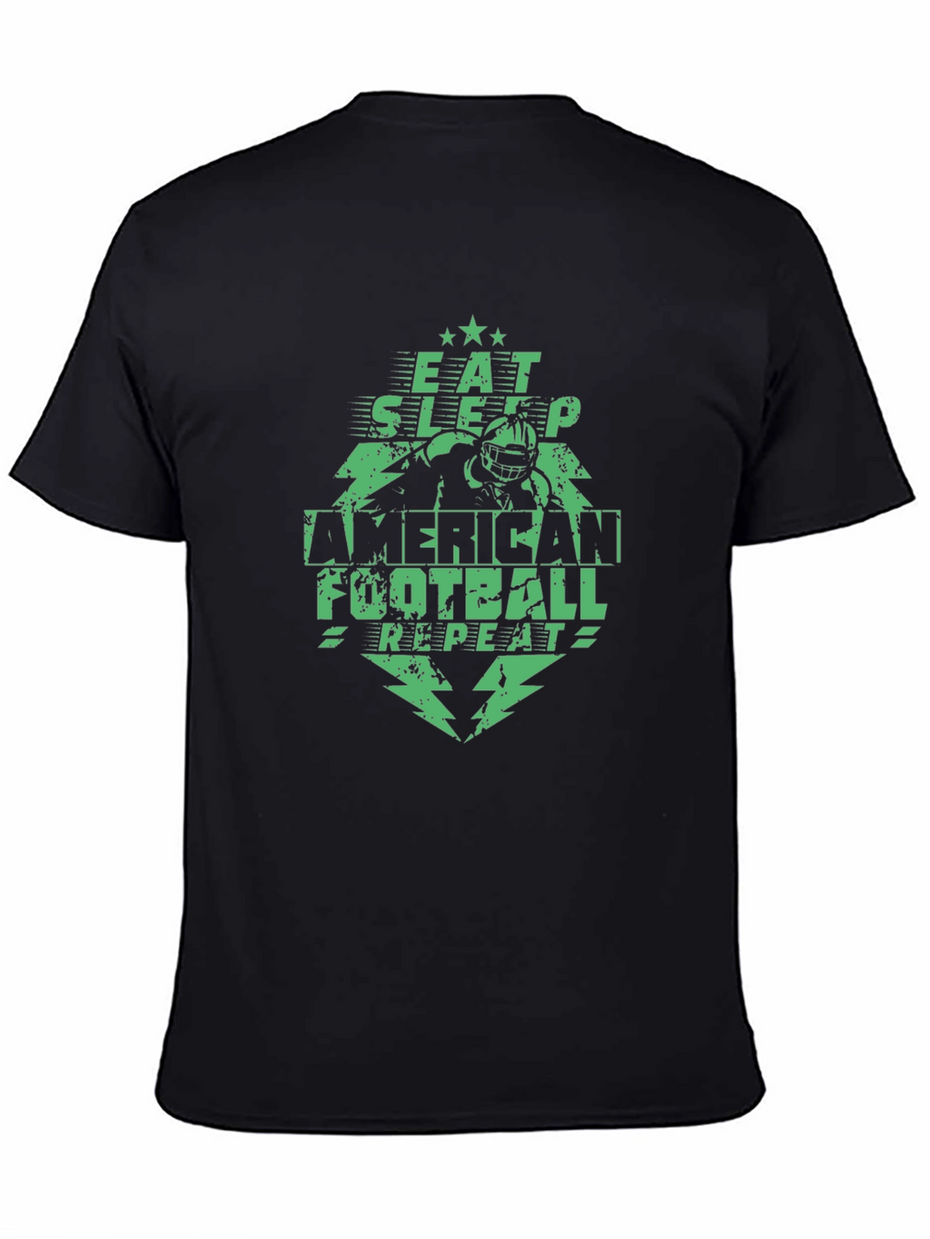 Eat Sleep Football Repeat Graphic Tee