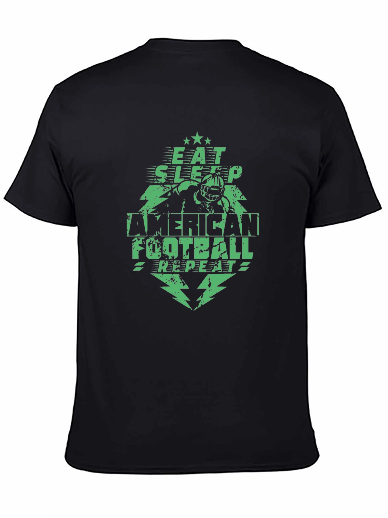 Eat Sleep Football Repeat Graphic Tee