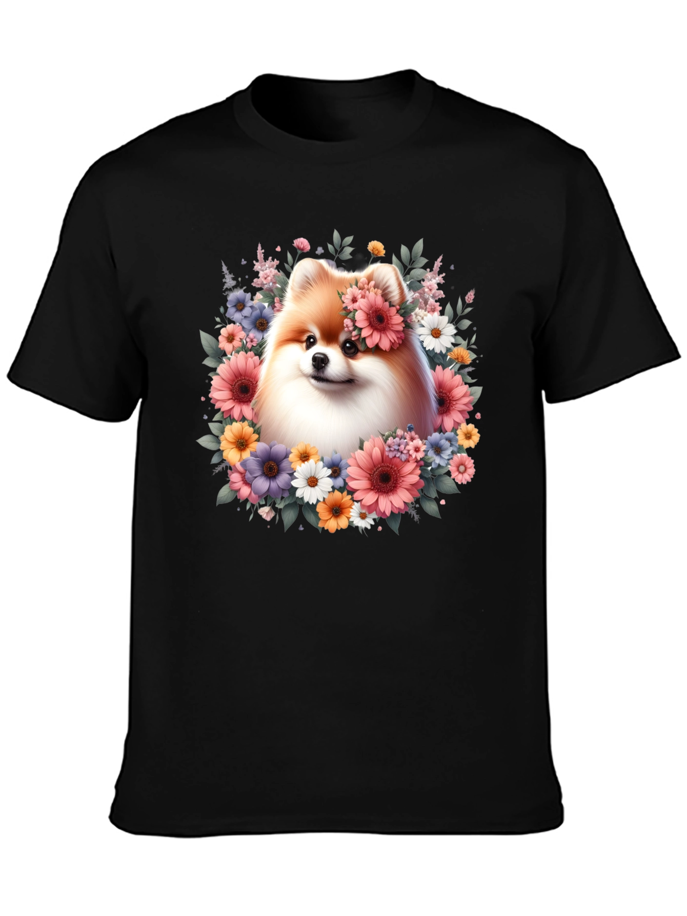 Dog With Floral Crown T-Shirt