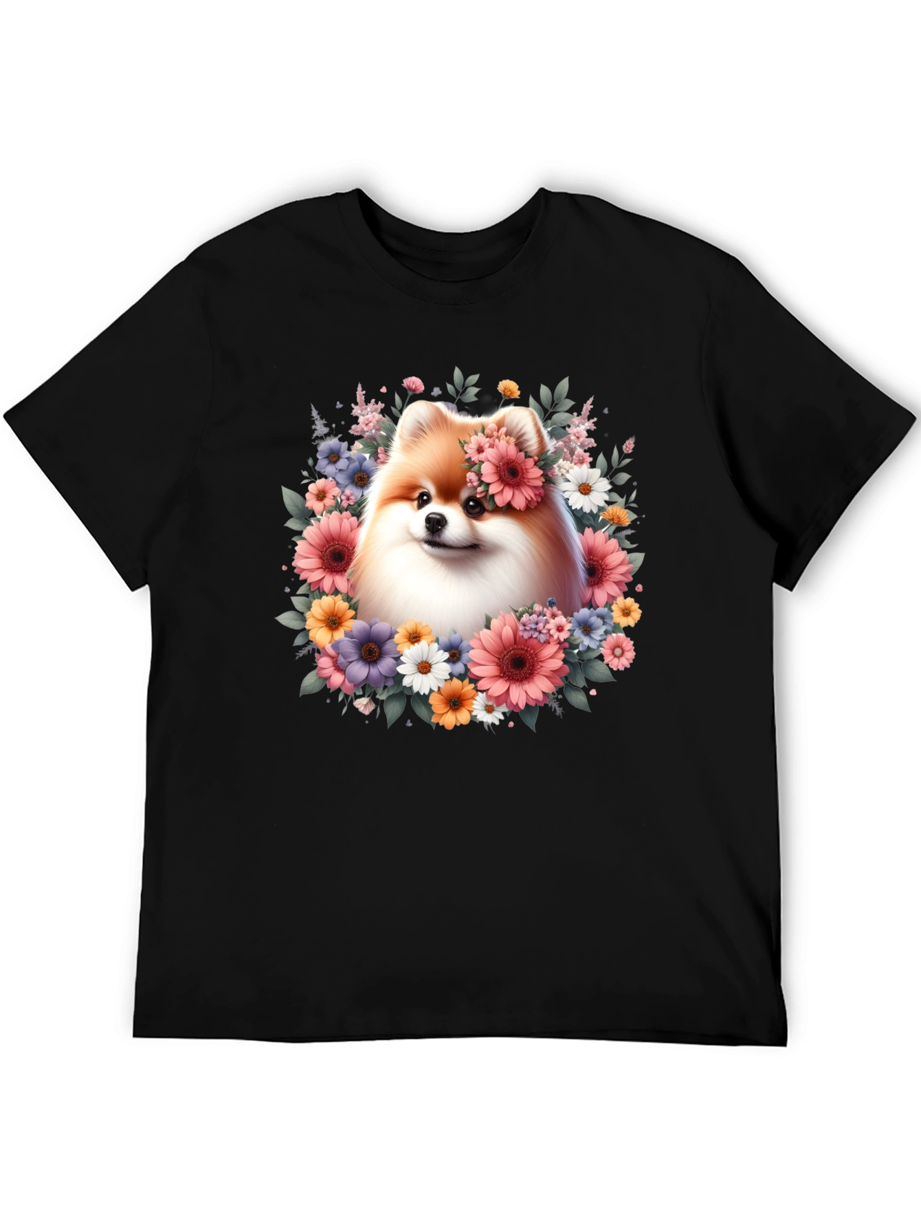 Dog With Floral Crown T-Shirt
