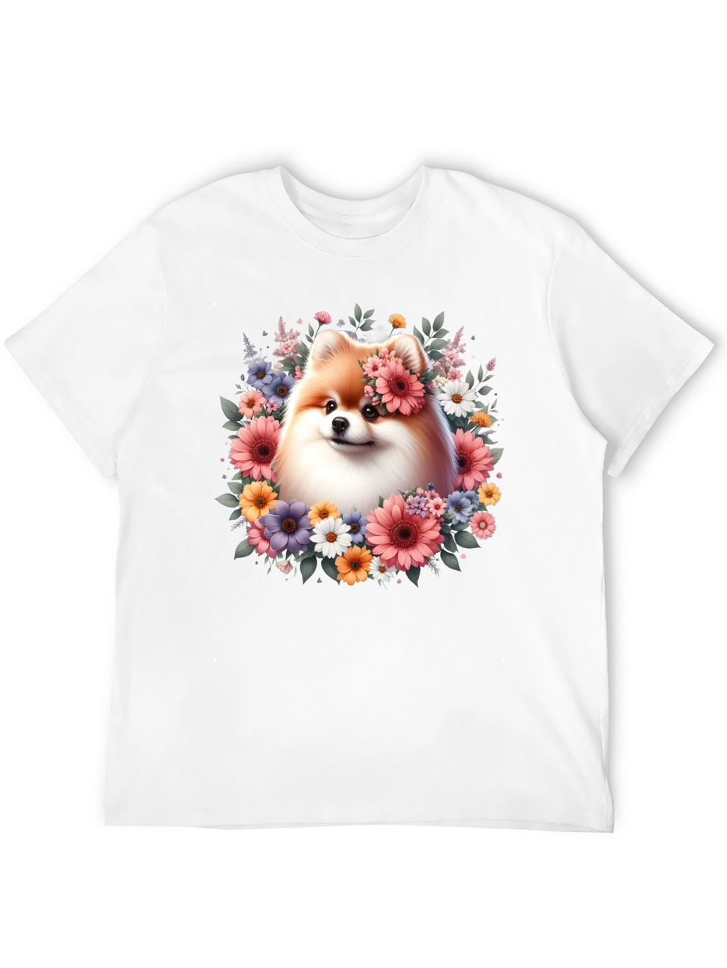 Dog With Floral Crown T-Shirt