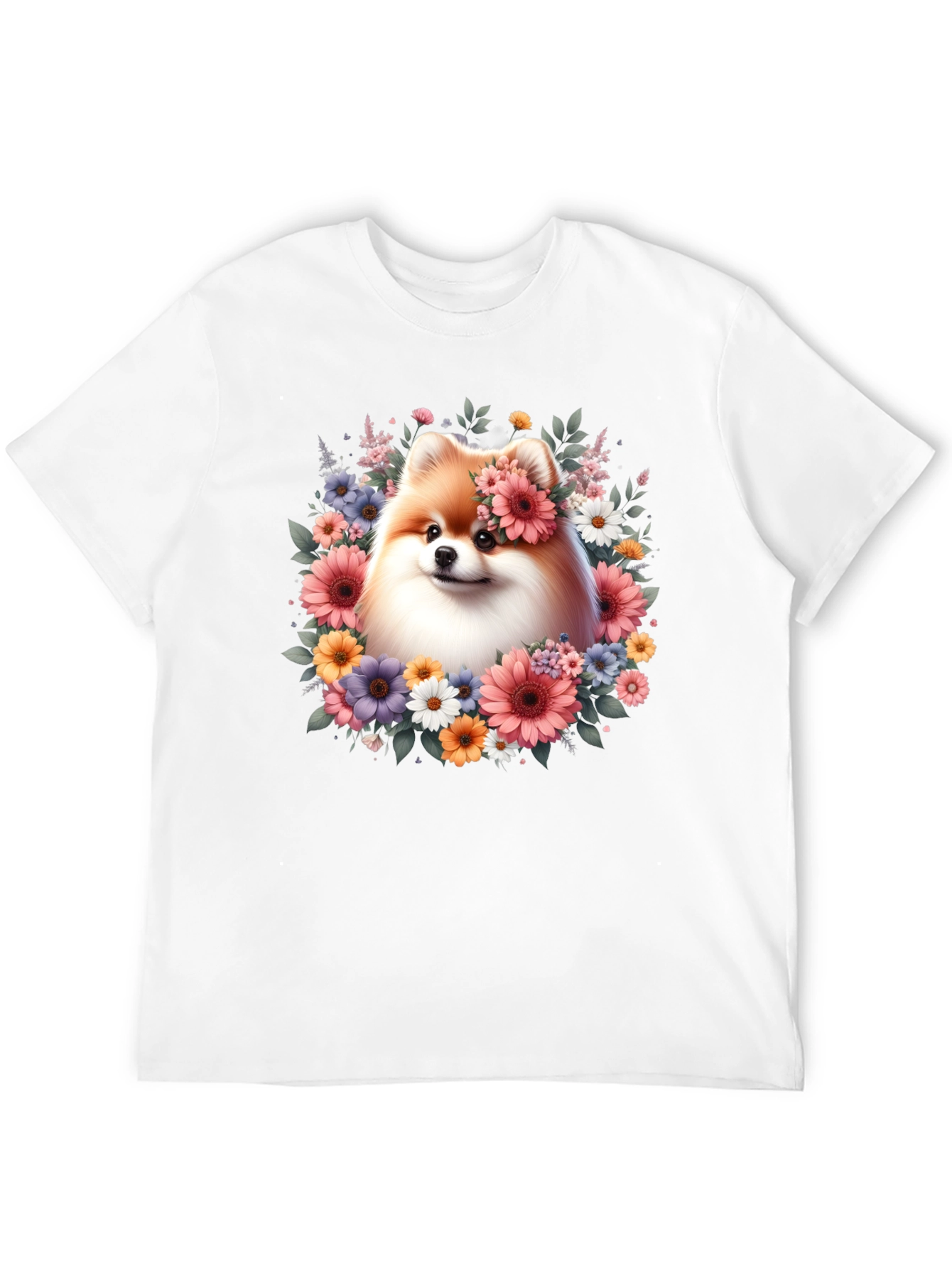 Dog With Floral Crown T-Shirt