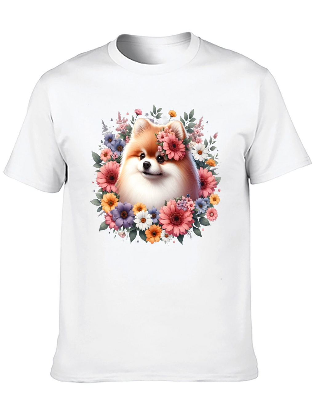 Dog With Floral Crown T-Shirt