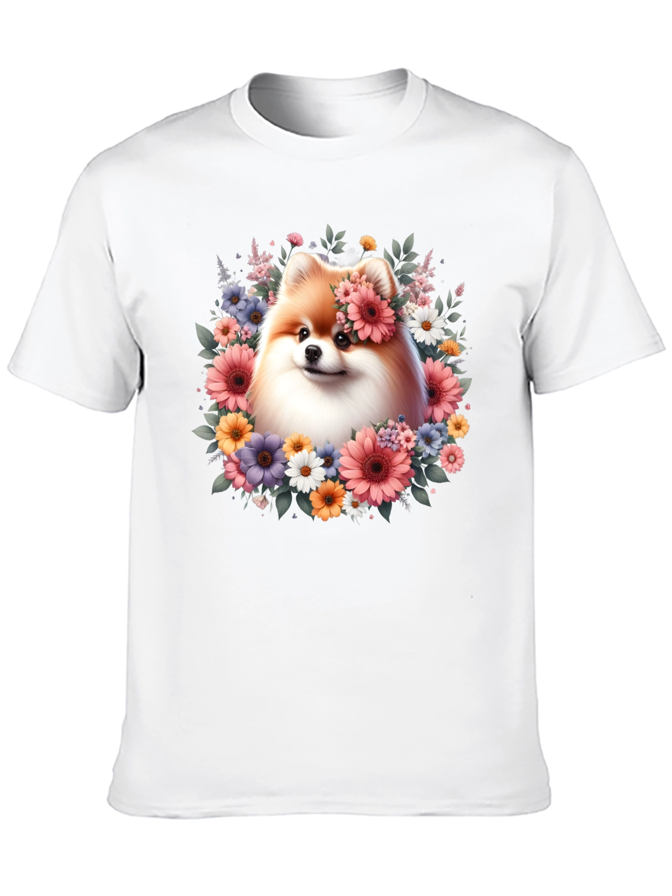 Dog With Floral Crown T-Shirt