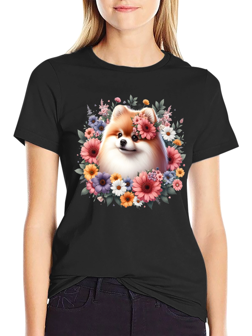 Dog With Floral Crown T-Shirt