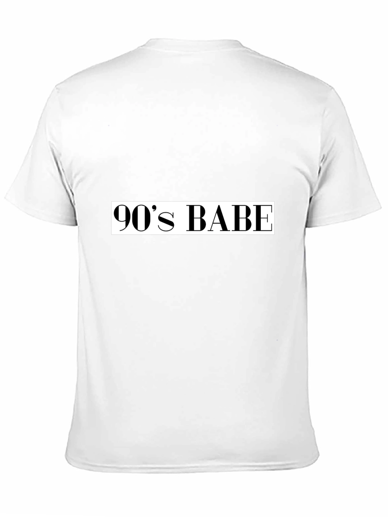 90s Babe Graphic Tee - Black Cotton T-Shirt