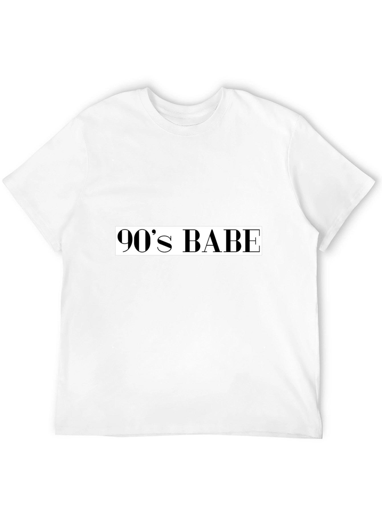 90s Babe Graphic Tee - Black Cotton T-Shirt