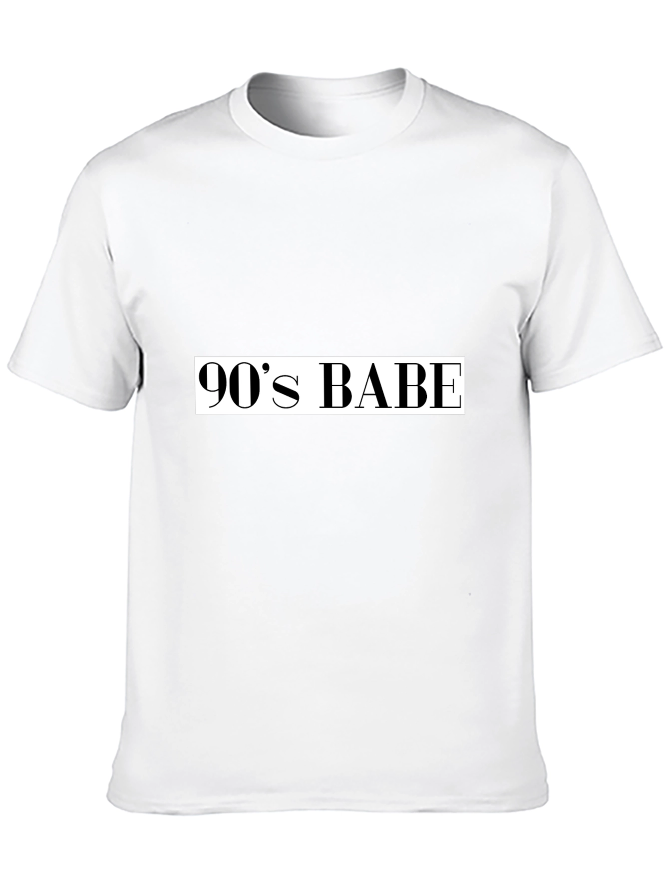 90s Babe Graphic Tee - Black Cotton T-Shirt