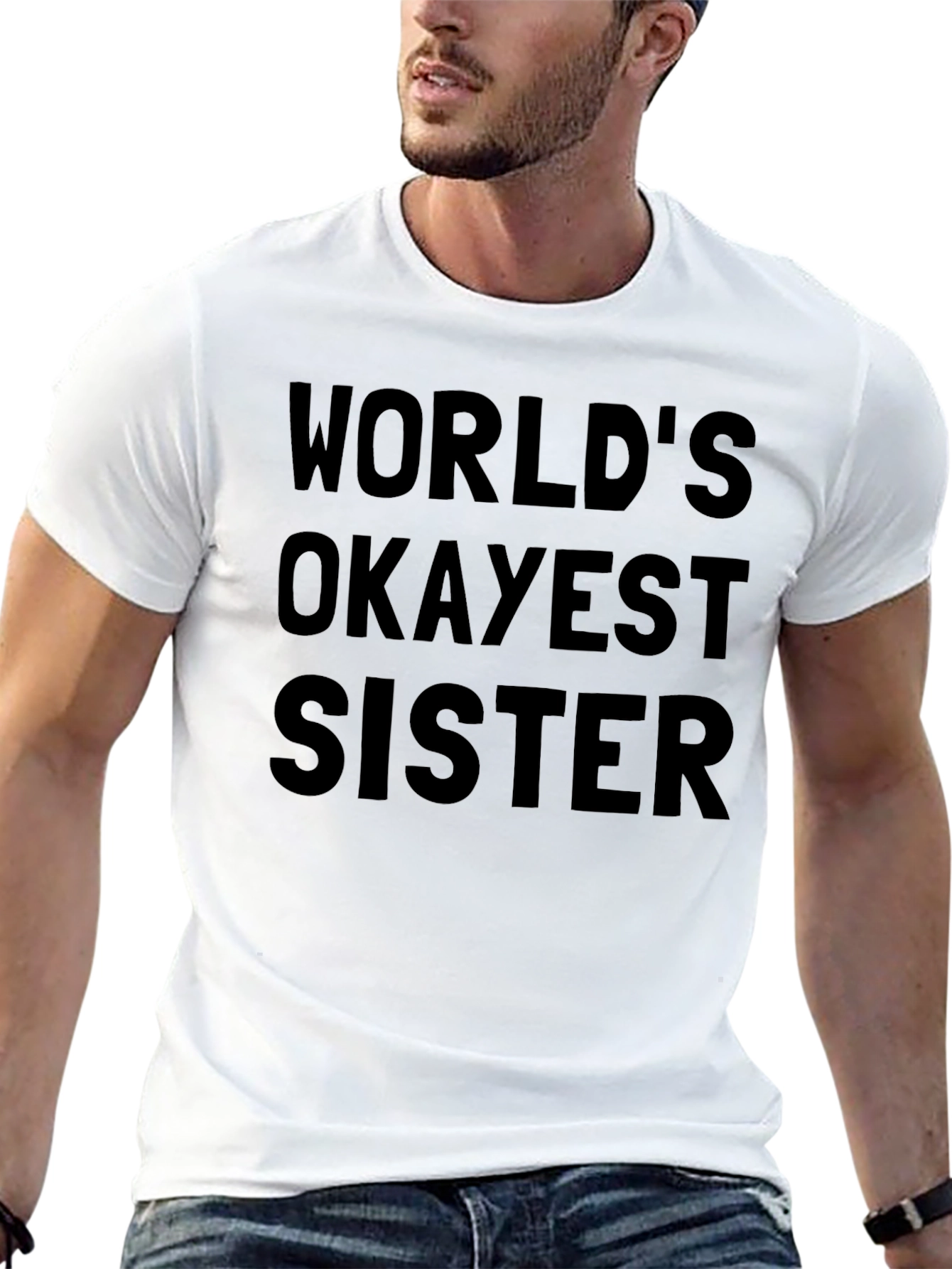 Worlds Okayest Sister Graphic T-Shirt