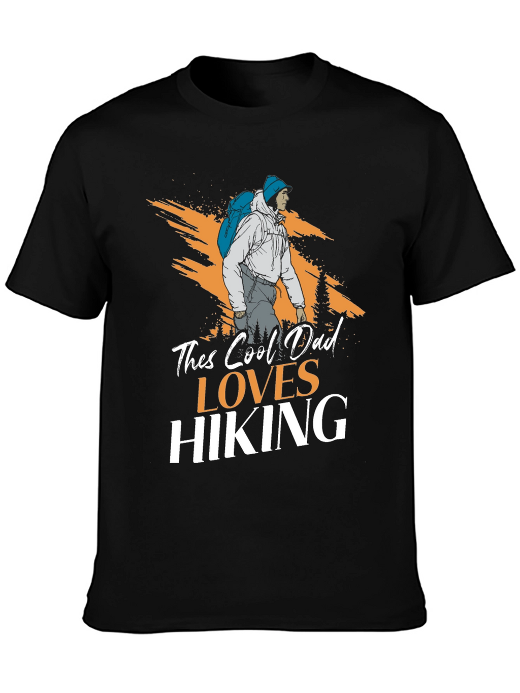 Cool Dad Loves Hiking T-Shirt
