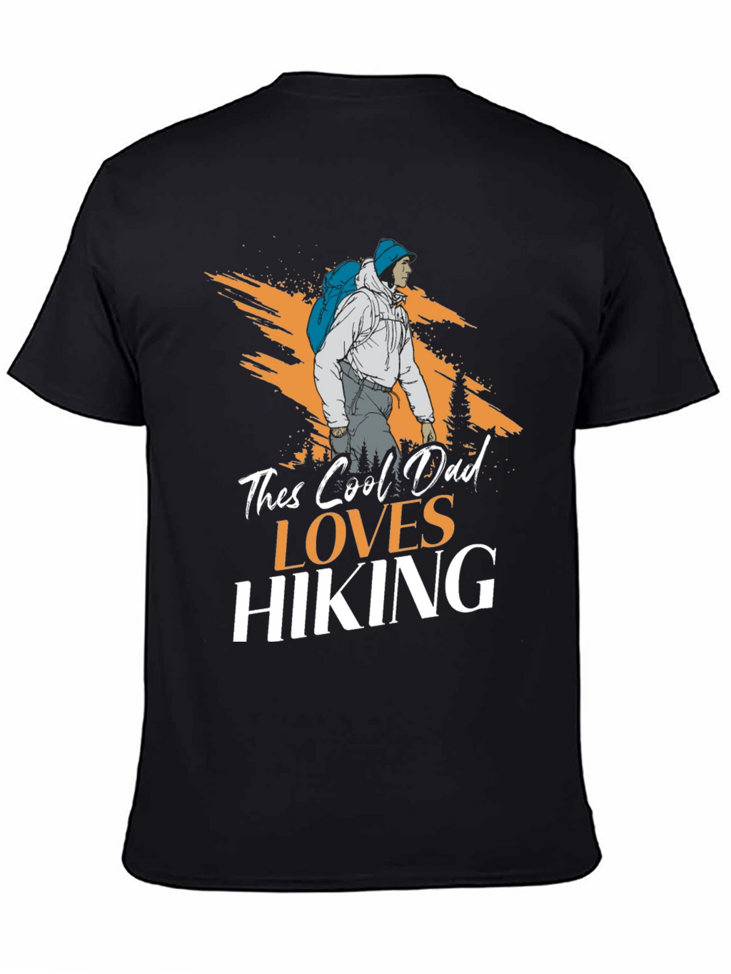 Cool Dad Loves Hiking T-Shirt