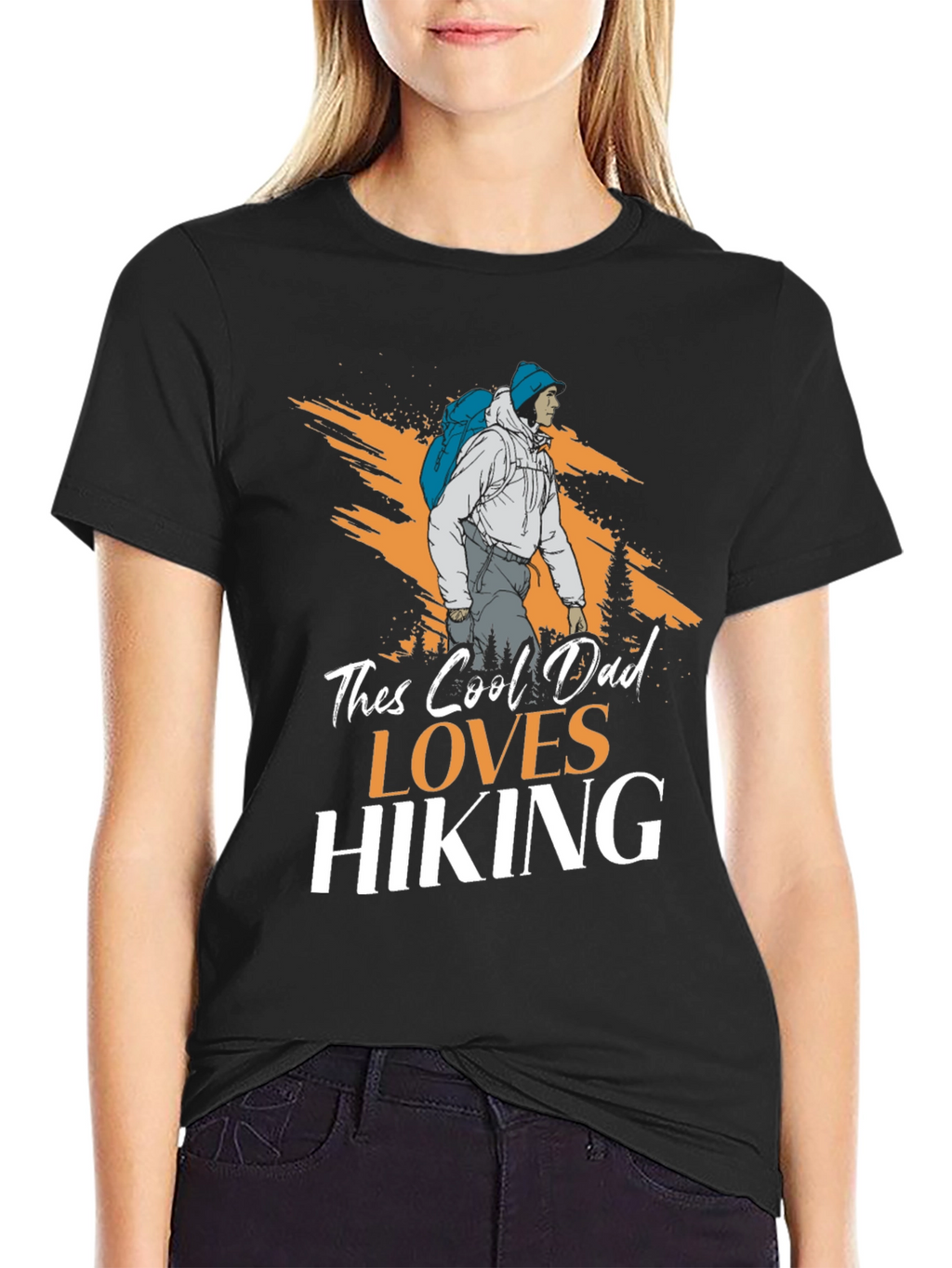 Cool Dad Loves Hiking T-Shirt