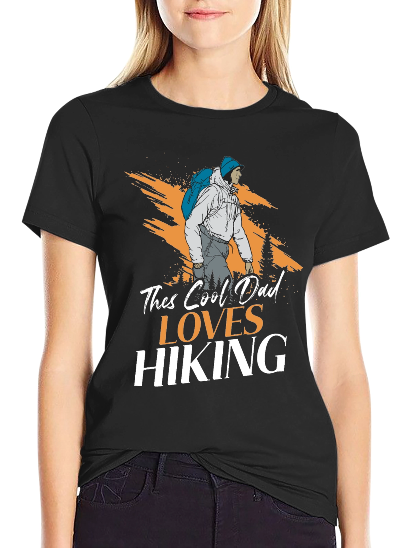 Cool Dad Loves Hiking T-Shirt